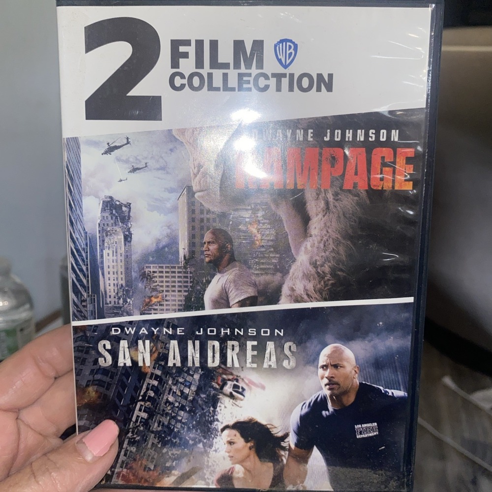 RAMPAGE / SAN ANDREAS 2 FILM COLLECTION DVD BRAND NEW SEALED Dwayne Johnson Rock